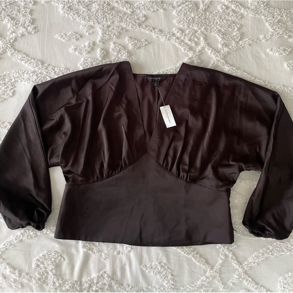 Banana Republic Cropped Blousant-Sleeve Blouse - Picture 1 of 7